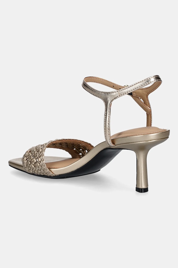 Obuća Sandale Tommy Hilfiger METALLIC LTHR KITTEN SANDAL FW0FW08611 zlatna