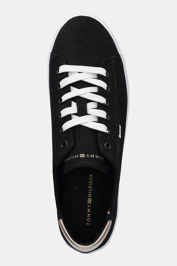 Tommy Hilfiger tenisówki VULC CANVAS LACE UP SNEAKER czarny FW0FW08647