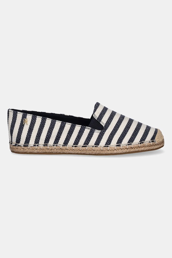 Espadrile Tommy Hilfiger NAUTICAL STRIPE ESPADRILLE FW0FW08653 mornarsko modra SS25