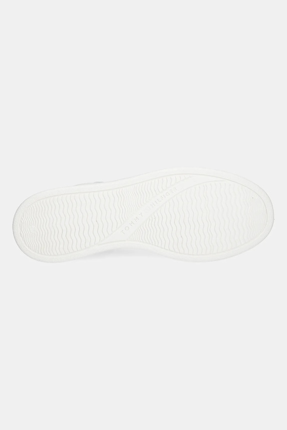 Kožené sneakers boty Tommy Hilfiger MODERN COURT SNEAKER LTHR FW0FW08800 bílá