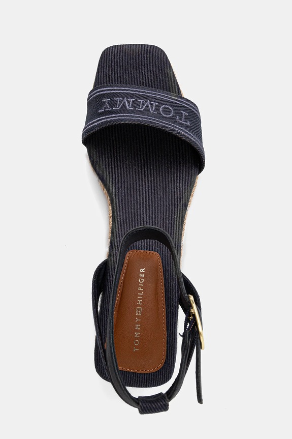 Sandale Tommy Hilfiger TOMMY HILFIGER ESPAD MID WEDGE mornarsko plava FW0FW08805