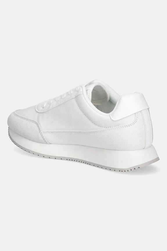 Obuwie Calvin Klein Jeans sneakersy RETRO RUNNER LOW LACEUP CANVAS YW0YW01888 biały