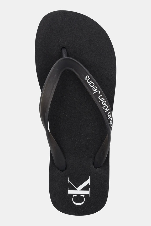 Calvin Klein Jeans slapi BEACH SANDAL FLATFORM TPU negru YW0YW01830