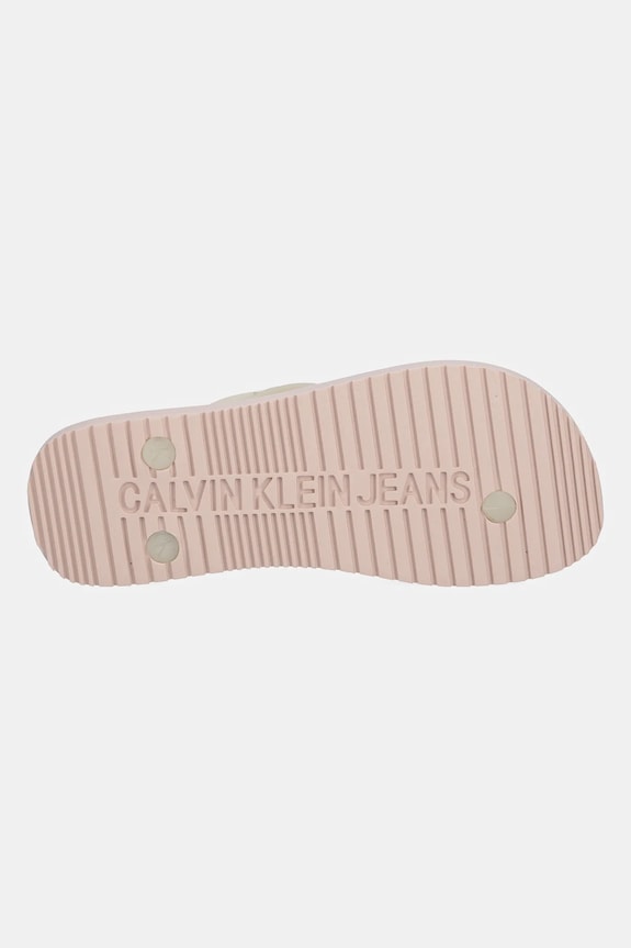 Calvin Klein Jeans infradito BEACH SANDAL TRANSPARENT TPU YW0YW01829 beige
