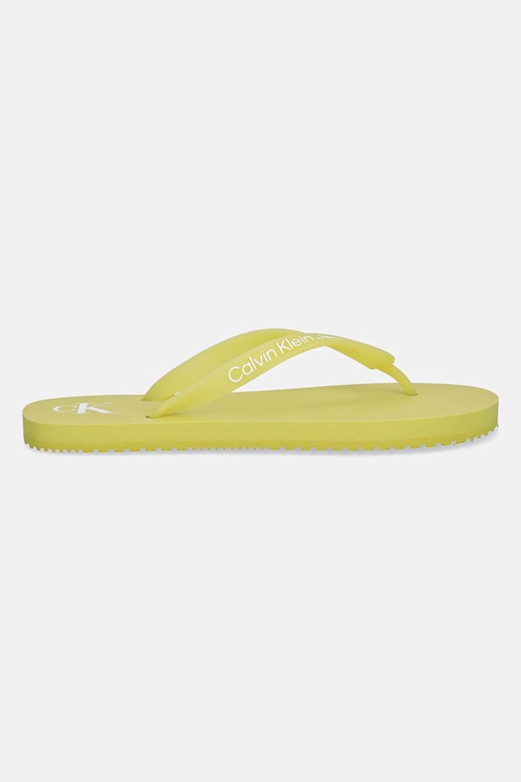 Calvin Klein Jeans infradito BEACH SANDAL TRANSPARENT TPU YW0YW01829 verde SS25