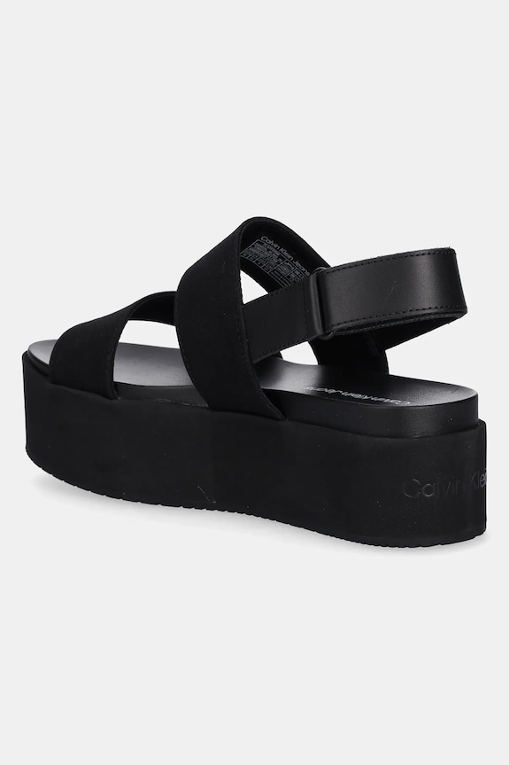 Cipők Calvin Klein Jeans szandál FLATFORM SANDAL SLING IN YW0YW01788 fekete