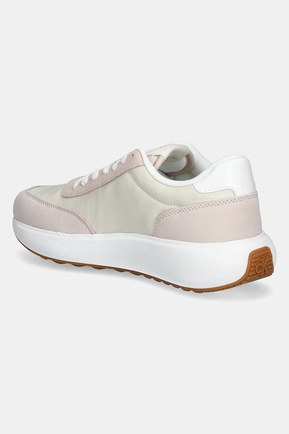 Scarpe Calvin Klein Jeans sneakers ATHLEISURE RUNNER LACEUP MIX WN YW0YW01774 beige