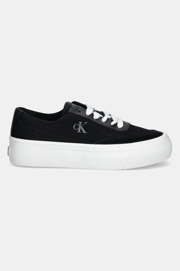 Tenisky Calvin Klein Jeans VULC FLATFORM LOW CV MIX MG YW0YW01770 čierna SS25