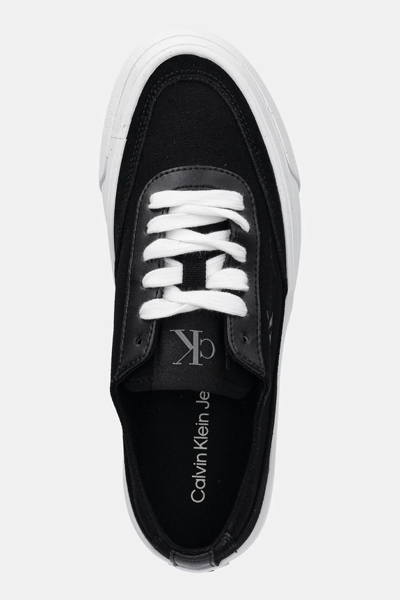 Tenisky Calvin Klein Jeans VULC FLATFORM LOW CV MIX MG čierna YW0YW01770