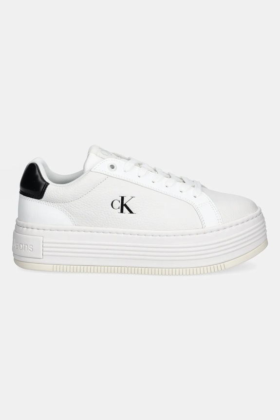 Calvin Klein Jeans sneakers BOLD FLATF LOW LACE MG YW0YW01766 alb SS25