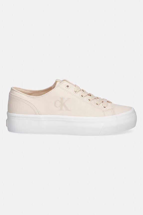 Calvin Klein Jeans VULC FLATFORM LOW CV MG teniși femei YW0YW01763 bej SS26