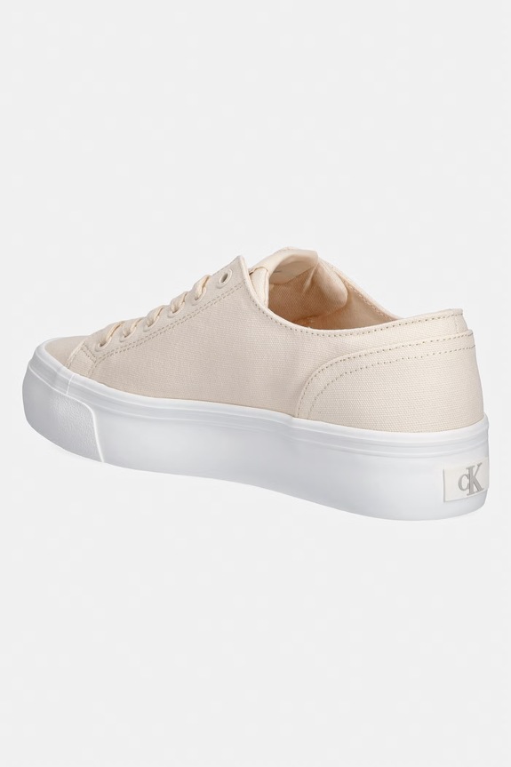Încălțăminte Calvin Klein Jeans VULC FLATFORM LOW CV MG teniși femei YW0YW01763 bej
