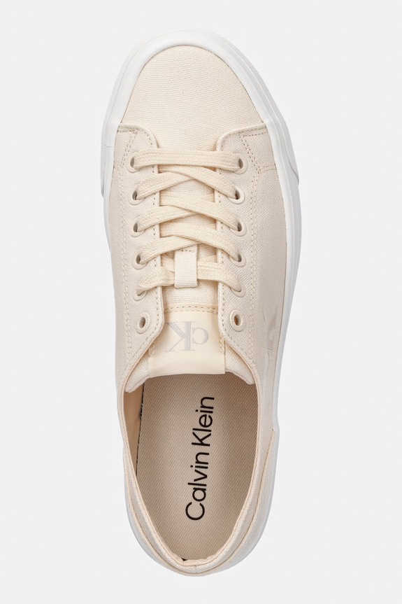 Calvin Klein Jeans VULC FLATFORM LOW CV MG teniși femei bej YW0YW01763