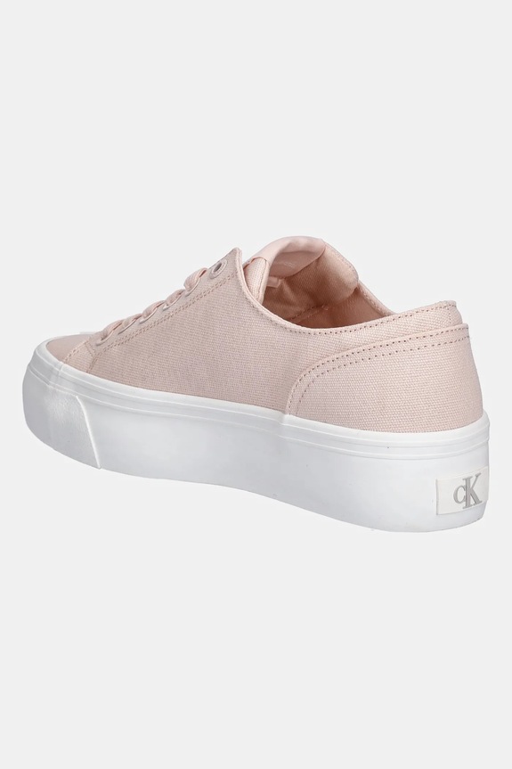 Παπούτσια Calvin Klein Jeans VULC FLATFORM LOW CV MG πάνινα sneakers Γυναικεία YW0YW01763 μπεζ