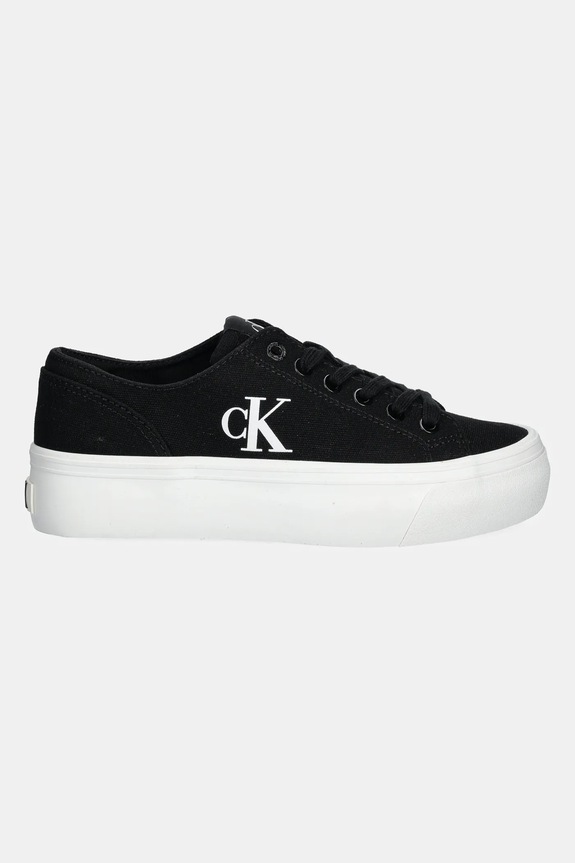 Calvin Klein Jeans VULC FLATFORM LOW CV MG tenisówki damskie YW0YW01763 czarny SS26