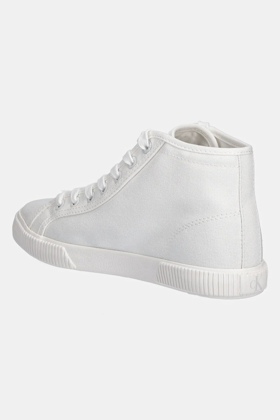 Boty Kecky Calvin Klein Jeans ESS VULC MID CV MG WN YW0YW01761 bílá
