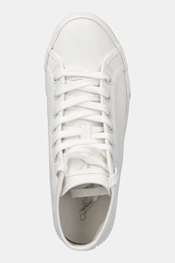 Kecky Calvin Klein Jeans ESS VULC MID CV MG WN bílá YW0YW01761