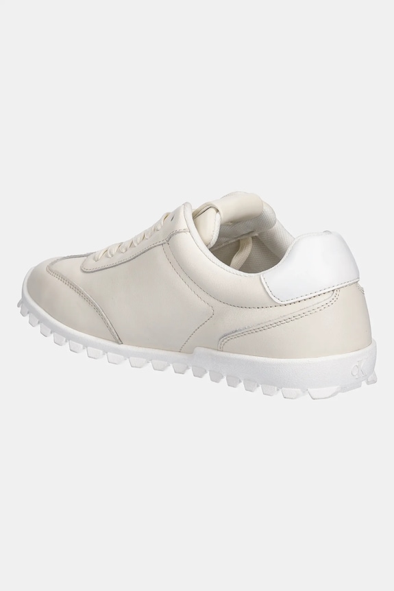Scarpe Calvin Klein Jeans sneakers in pelle LOW PROFILE RUNNER YW0YW01751 beige