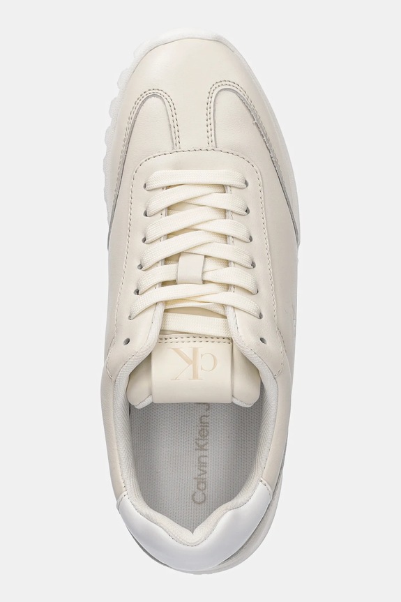 Calvin Klein Jeans sneakers in pelle LOW PROFILE RUNNER beige YW0YW01751