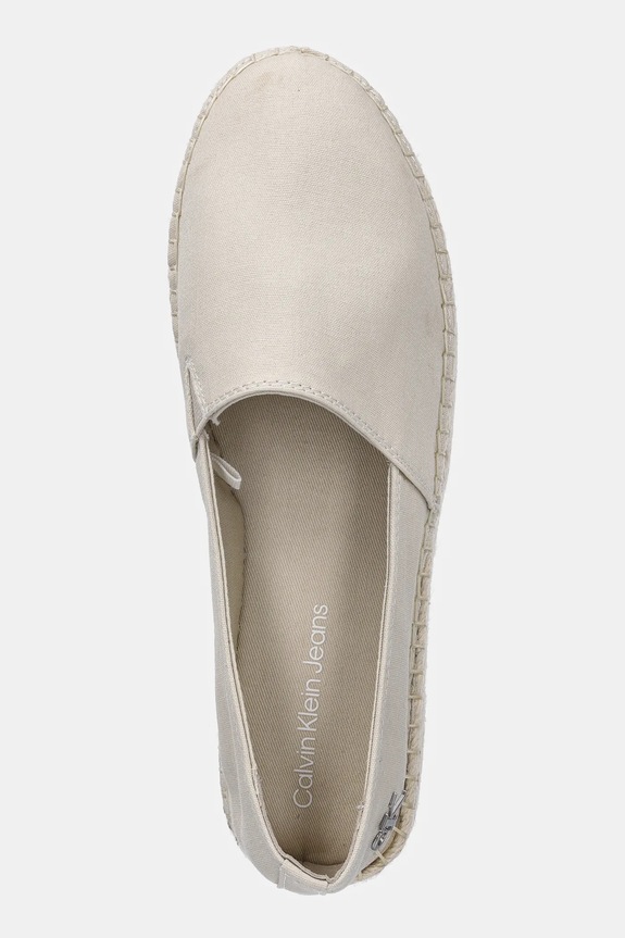Calvin Klein Jeans espadryle FLATFORM ESPADRILLE MG/HDW beżowy YW0YW01737