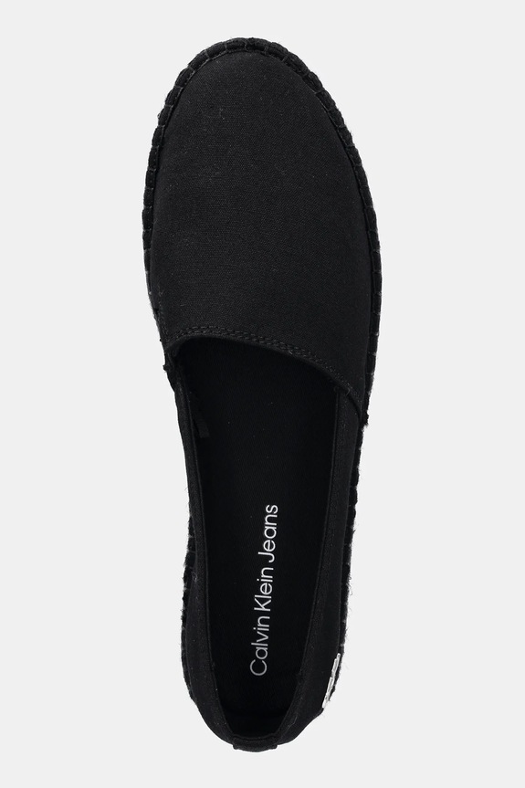 Calvin Klein Jeans espadrillas FLATFORM ESPADRILLE MG/HDW nero YW0YW01737