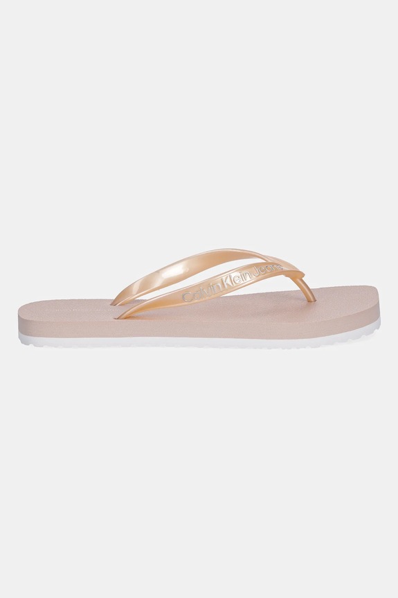 Σαγιονάρες Calvin Klein Jeans THONG+ TPU METALLIC YW0YW01720 ροζ SS25