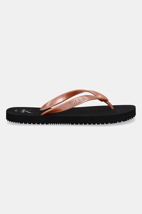 Σαγιονάρες Calvin Klein Jeans BEACH SANDAL MONOLOGO TPU YW0YW01719 πορτοκαλί SS25