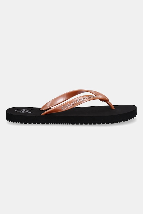 Σαγιονάρες Calvin Klein Jeans BEACH SANDAL MONOLOGO TPU YW0YW01719 πορτοκαλί SS25