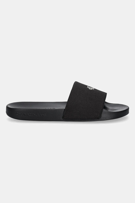 Calvin Klein Jeans klapki SLIDE MONOGRAM HARDWARE YW0YW01713 czarny SS25