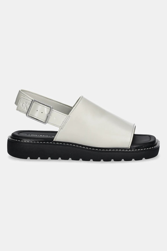 Sandále Calvin Klein Jeans SQ MOLDED SANDAL SLING MG LTH YW0YW01711 béžová SS25