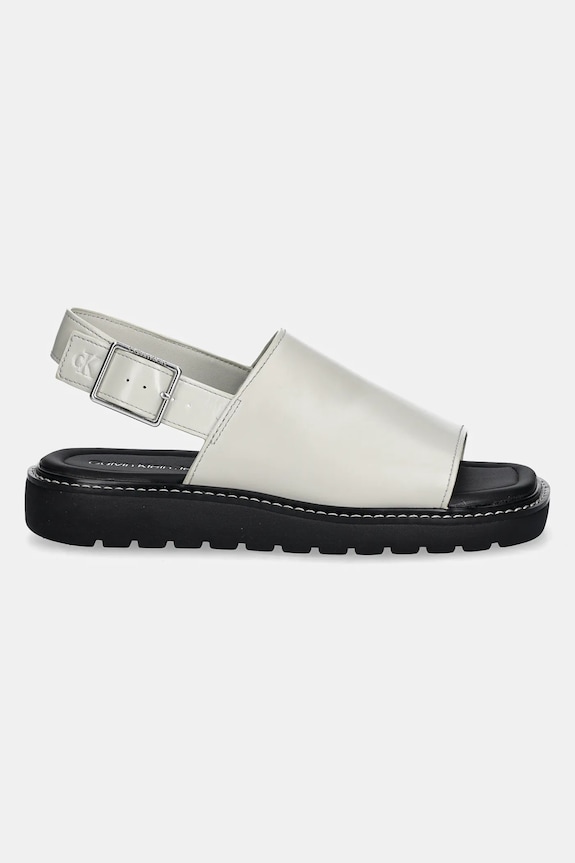 Sandále Calvin Klein Jeans SQ MOLDED SANDAL SLING MG LTH YW0YW01711 béžová SS25