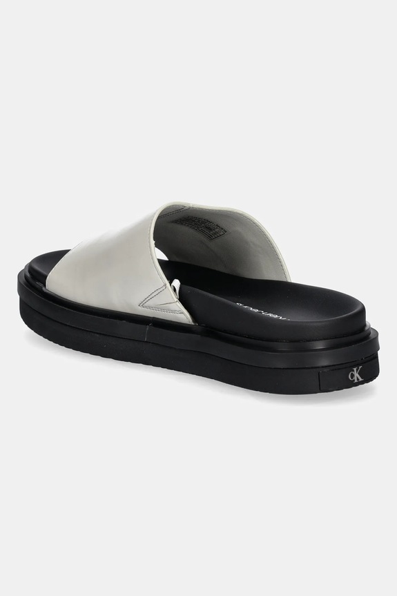 Obuwie Calvin Klein Jeans klapki FLAT MOLDED SANDAL SLIDE YW0YW01710 biały