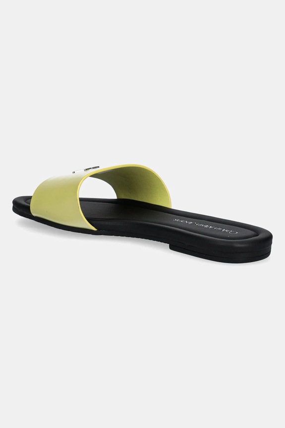 Încălțăminte Calvin Klein Jeans papuci FLAT SANDAL SLIDE MG YW0YW01697 galben