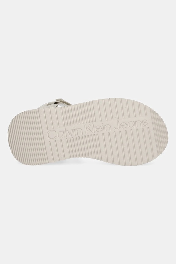 Calvin Klein Jeans sandały SANDAL VELCRO WEBBING MG YW0YW01693 beżowy