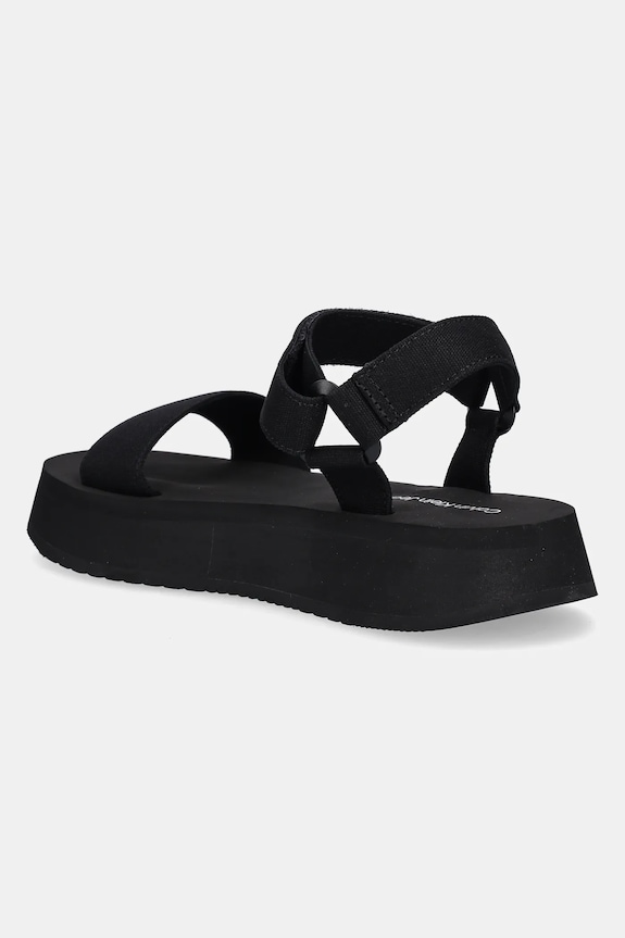 Boty Sandály Calvin Klein Jeans SANDAL VELCRO WEBBING MG YW0YW01693 černá