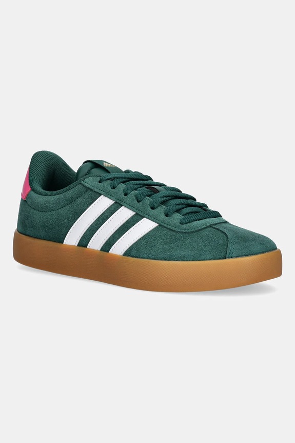 adidas sneakers din piele intoarsă Vl Court 3.0 piele întoarsă verde JP7538