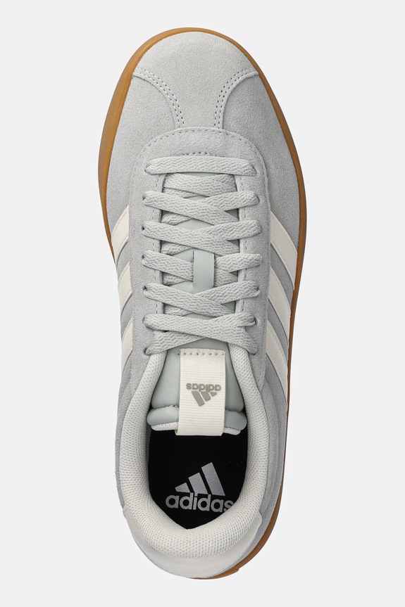 adidas sneakersy zamszowe Vl Court 3.0 niebieski JP7539