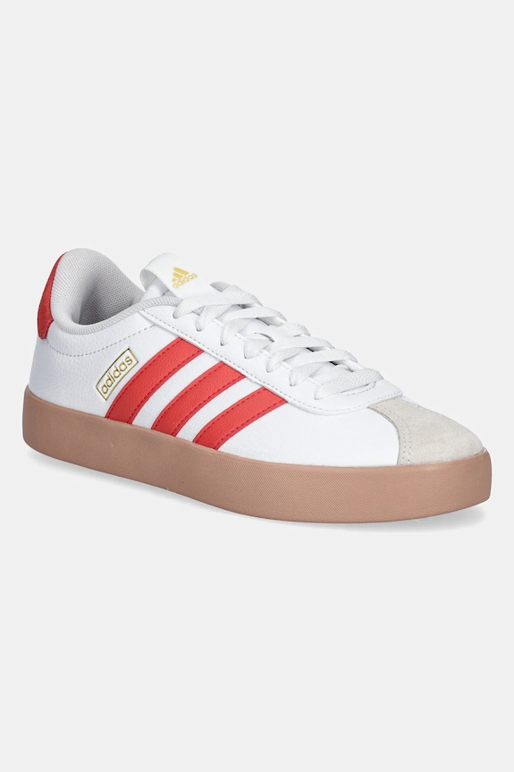 Sneakers boty adidas Vl Court 3.0 semišová kůže bílá JP5346