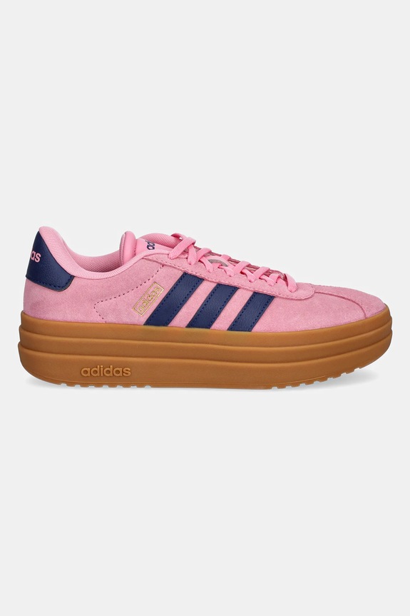 Semišové tenisky adidas Vl Court Bold JI1789 ružová AW25