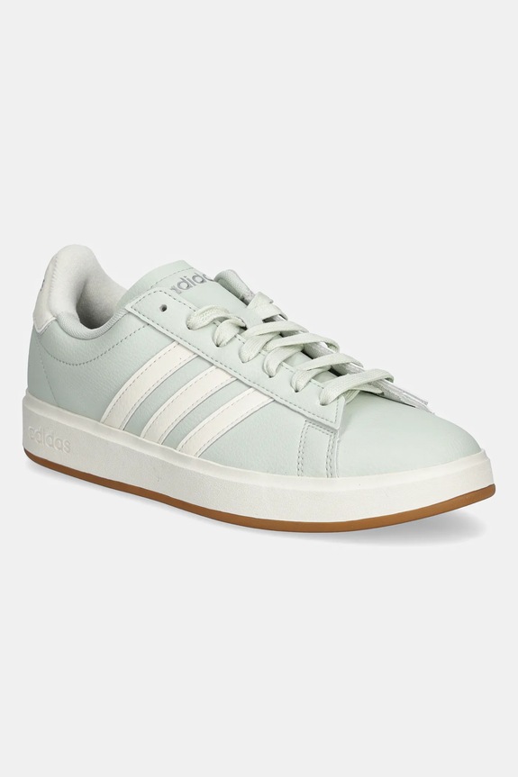 Sneakers boty adidas Grand Court 2.0 imitace kůže zelená JH8679