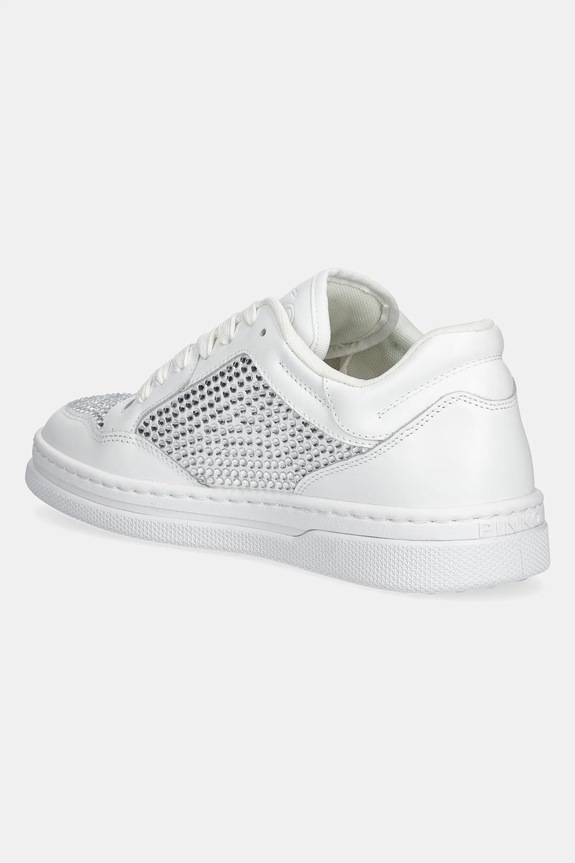 Obuwie Pinko sneakersy skórzane Mandy SS0081.P082.Z1B biały