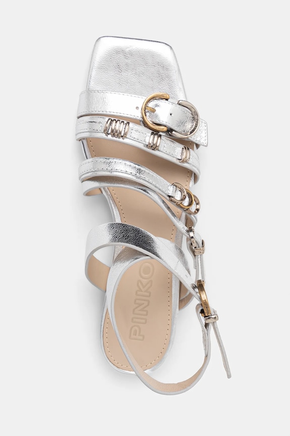 Pinko bőr sportcipő Marli ezüst SD0317.P049.ZZF