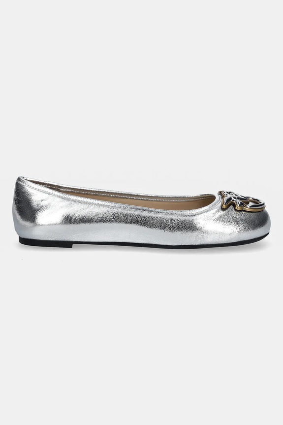 Pinko baleriny skórzane Gioia SD0295.P049.ZZF srebrny SS25