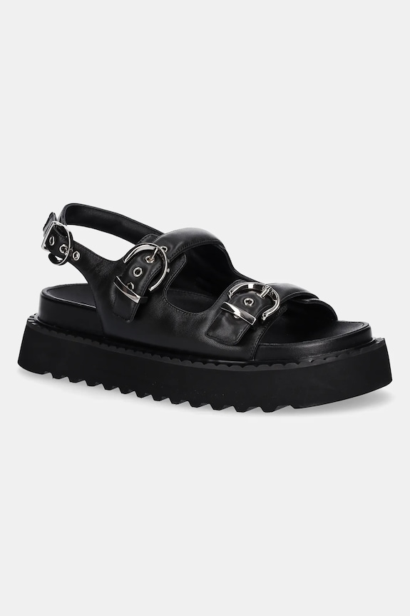 Pinko sandały skórzane Kate pozostałe czarny SD0293.P003.Z99