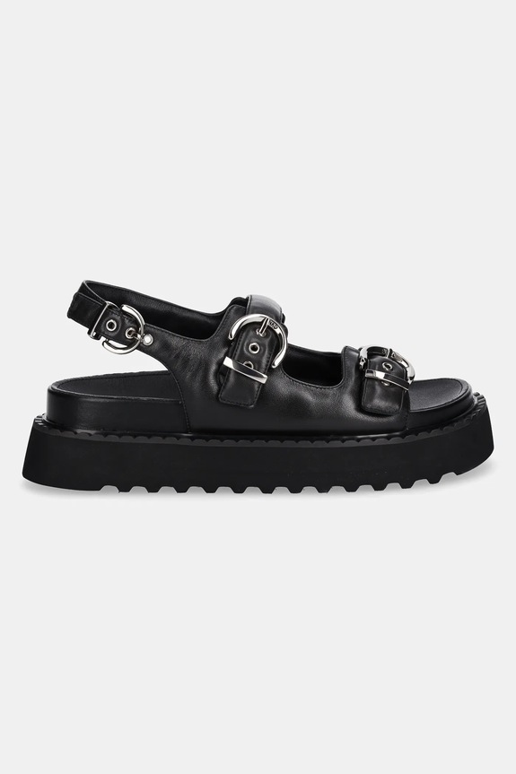 Pinko sandały skórzane Kate SD0293.P003.Z99 czarny SS25