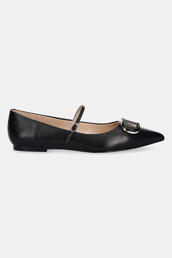 Twinset baleriny skórzane 251TCP064.00006 czarny SS25