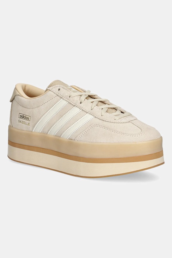 adidas Originals sneakers in camoscio Gazelle Stack pelle scamosciata beige JQ7666