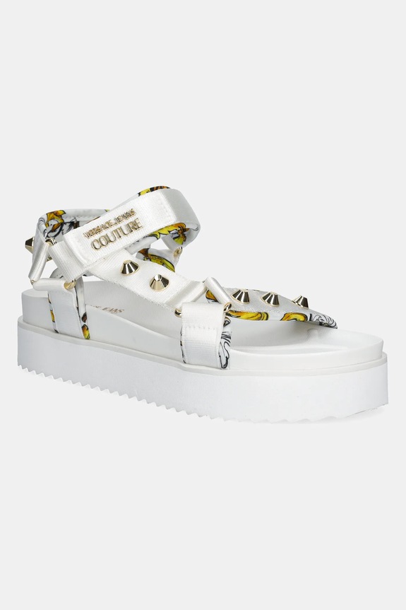 Versace Jeans Couture sandale platformă alb 78VA3SM2.ZS187.G03