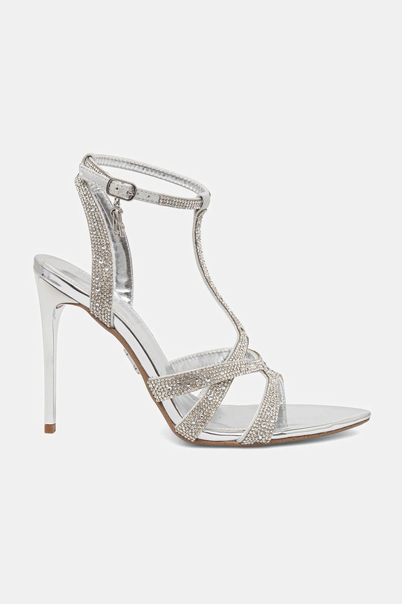 Steve Madden szpilki Scope SM11003726.751 srebrny SS25
