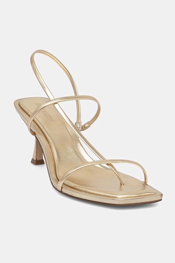 Πέδιλα Steve Madden Locke απομίμηση λείου δέρματος χρυσαφί SM11003728.242